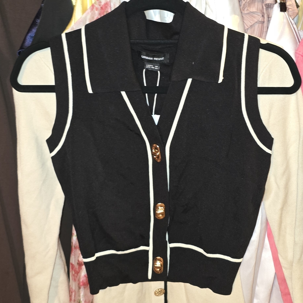 Black and White Women's Top